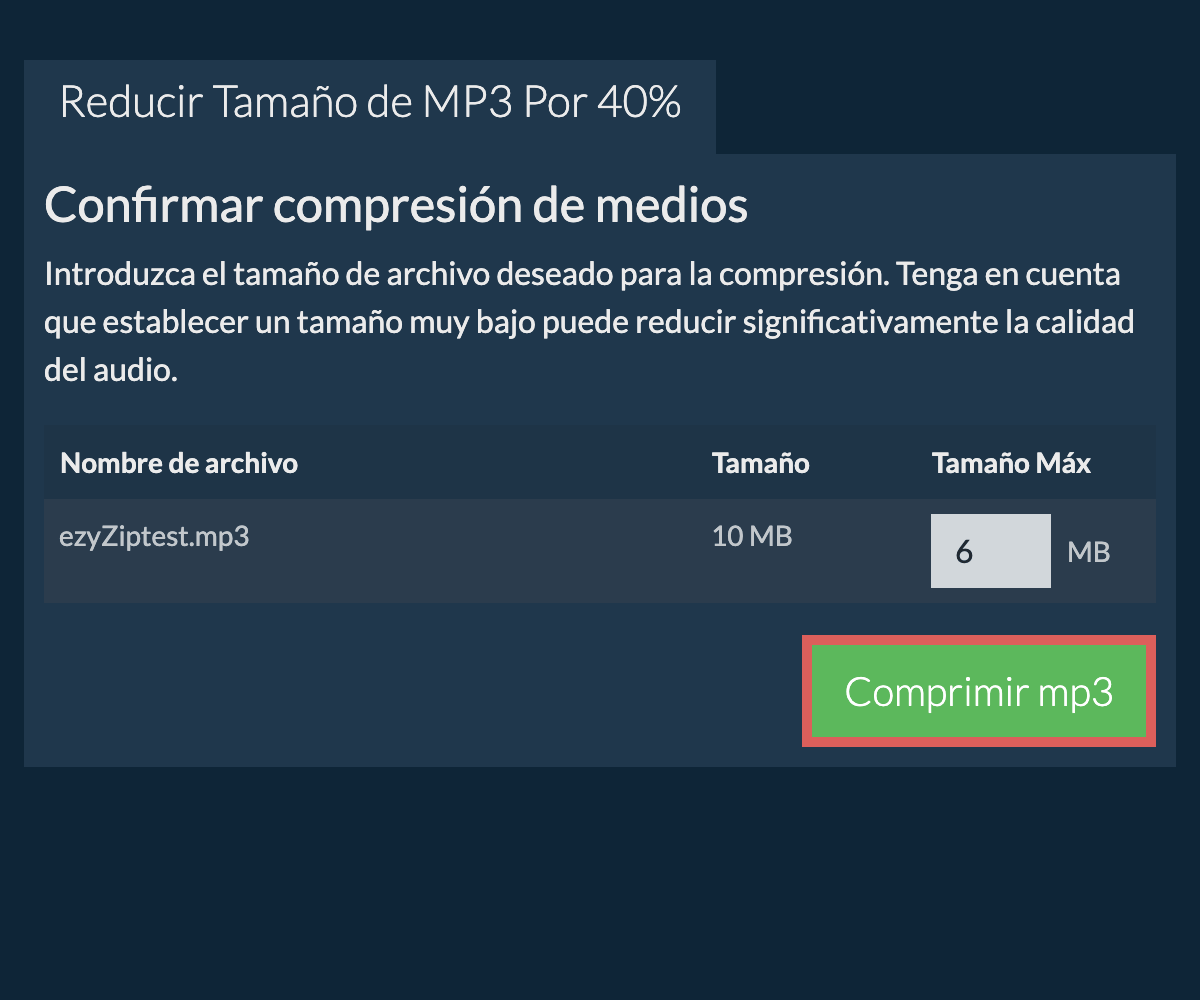 Comprimir 40%