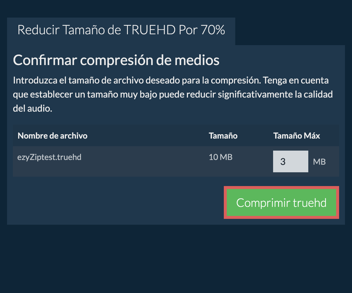 Comprimir 70%