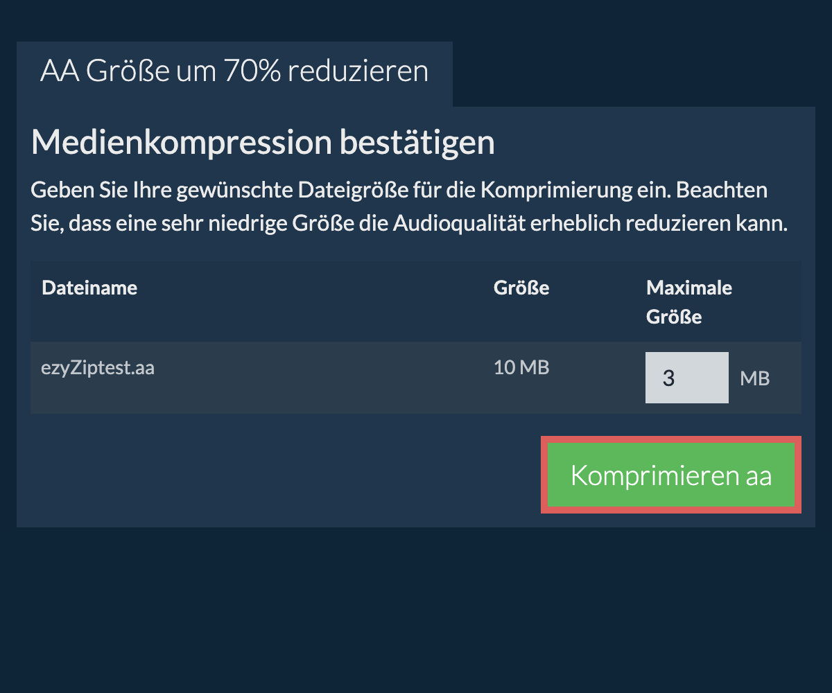 Komprimieren 70%