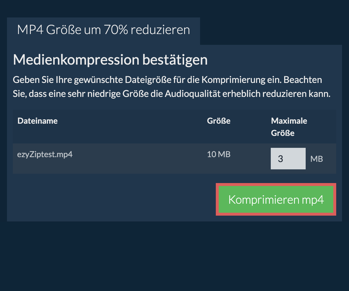 Komprimieren 70%