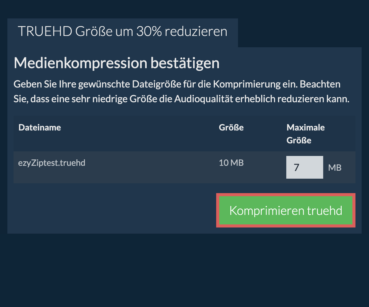 Komprimieren 30%