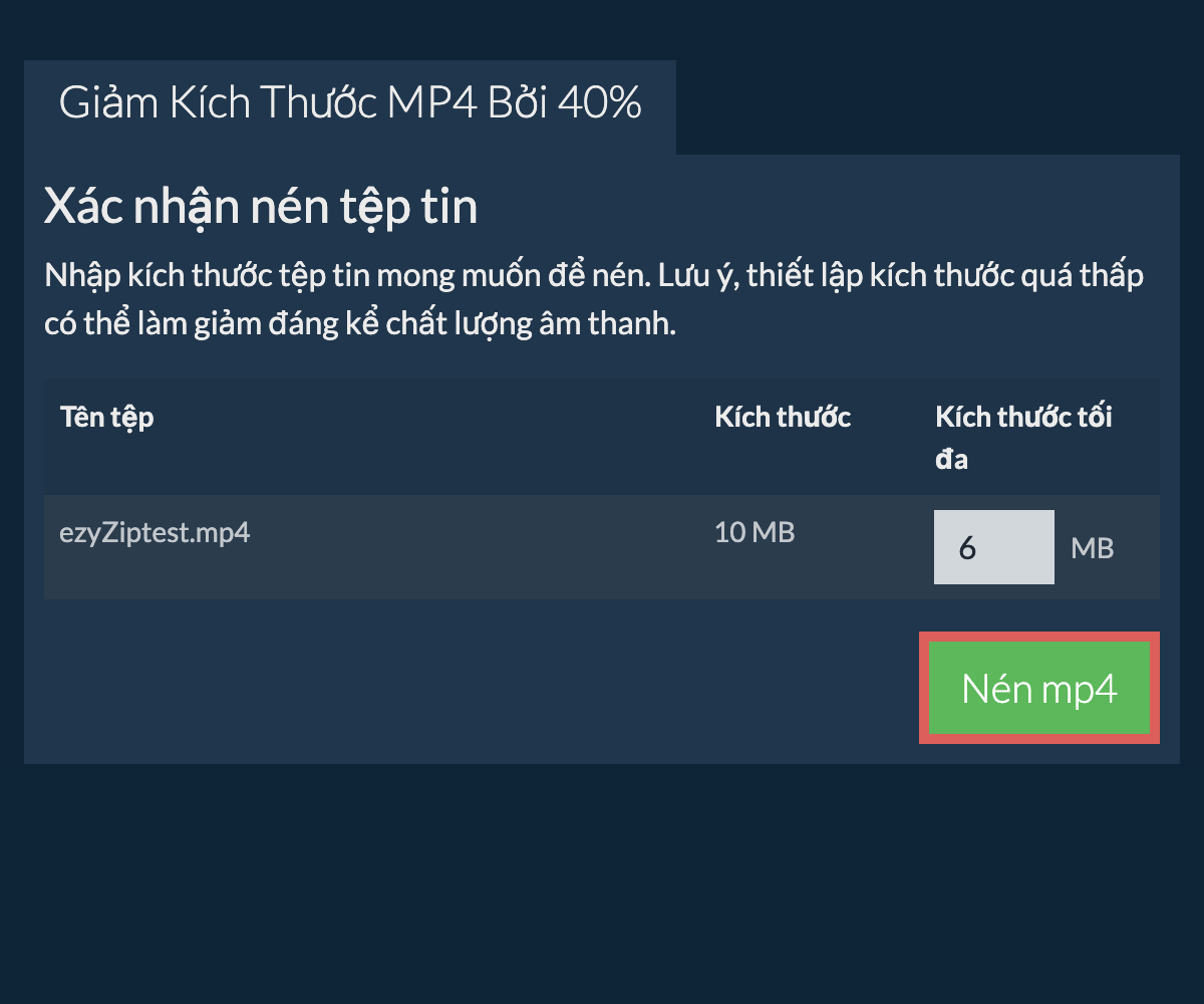 Nén 40%