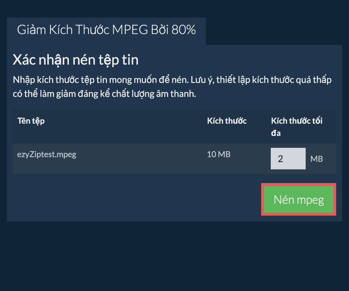 Nén 80%