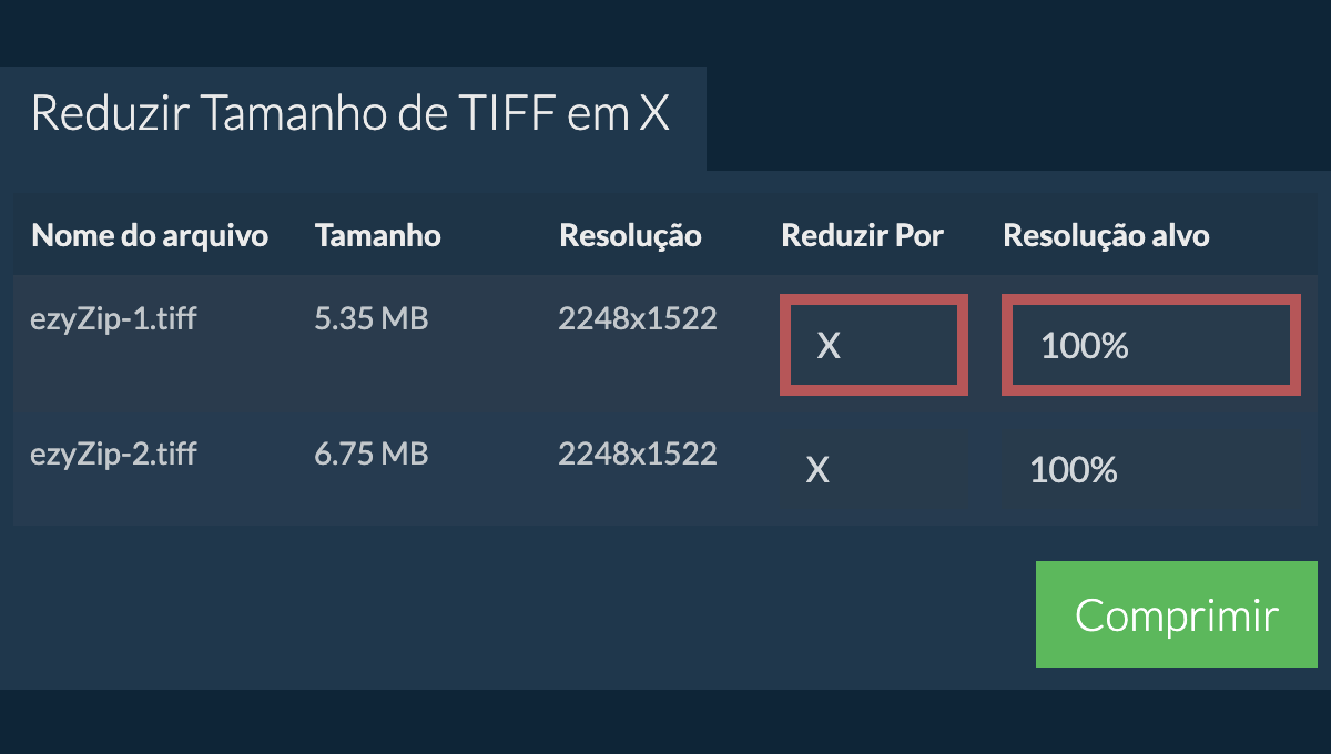 Reduzir Por