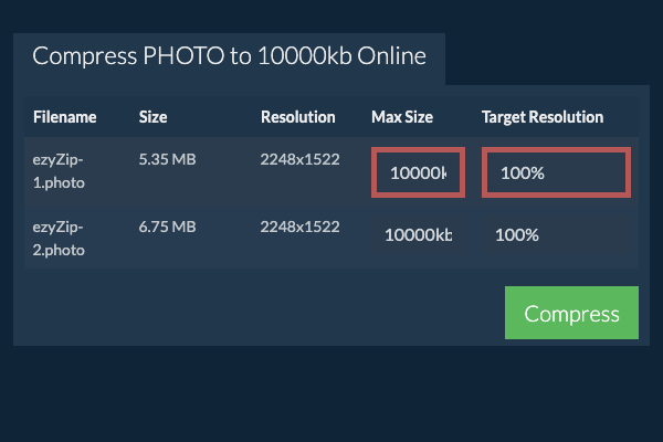 Max Size
