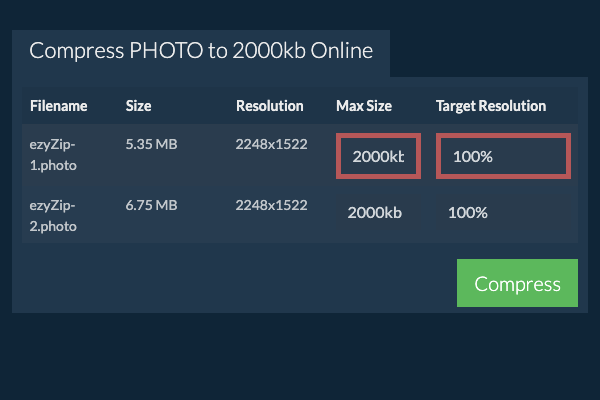 Max Size
