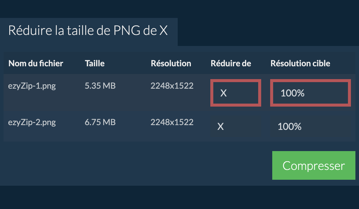 Réduire de