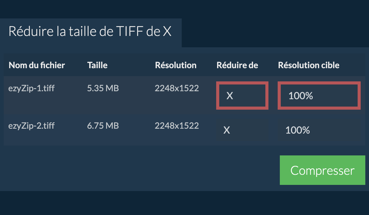 Réduire de