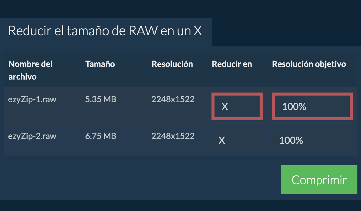 Reducir en