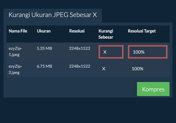 Kurangi Sebesar