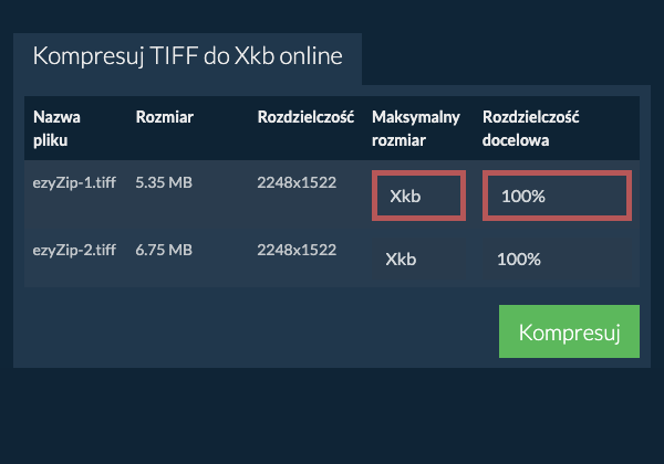 Maksymalny rozmiar