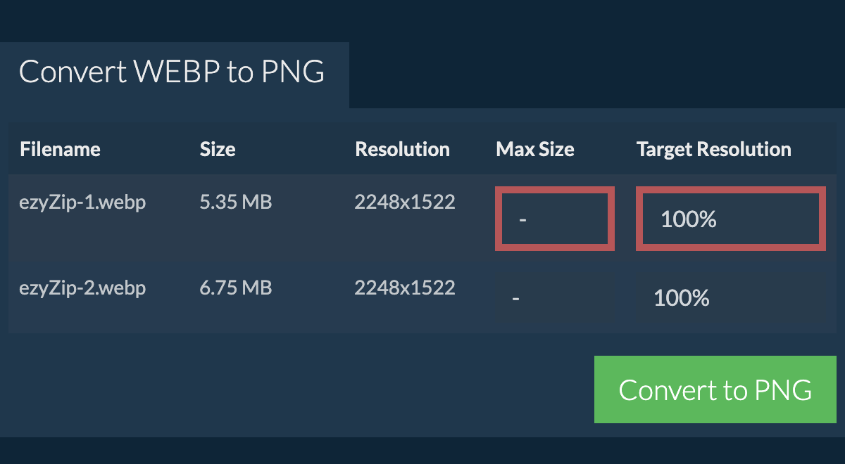 Max Size