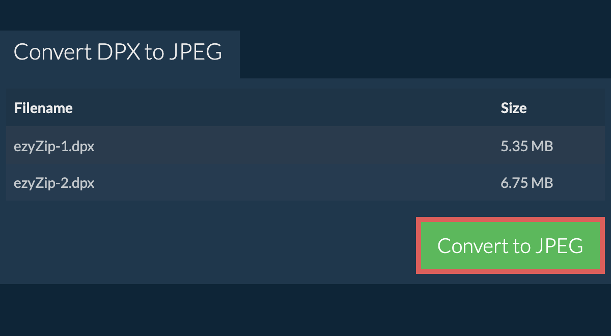 Convert to jpeg