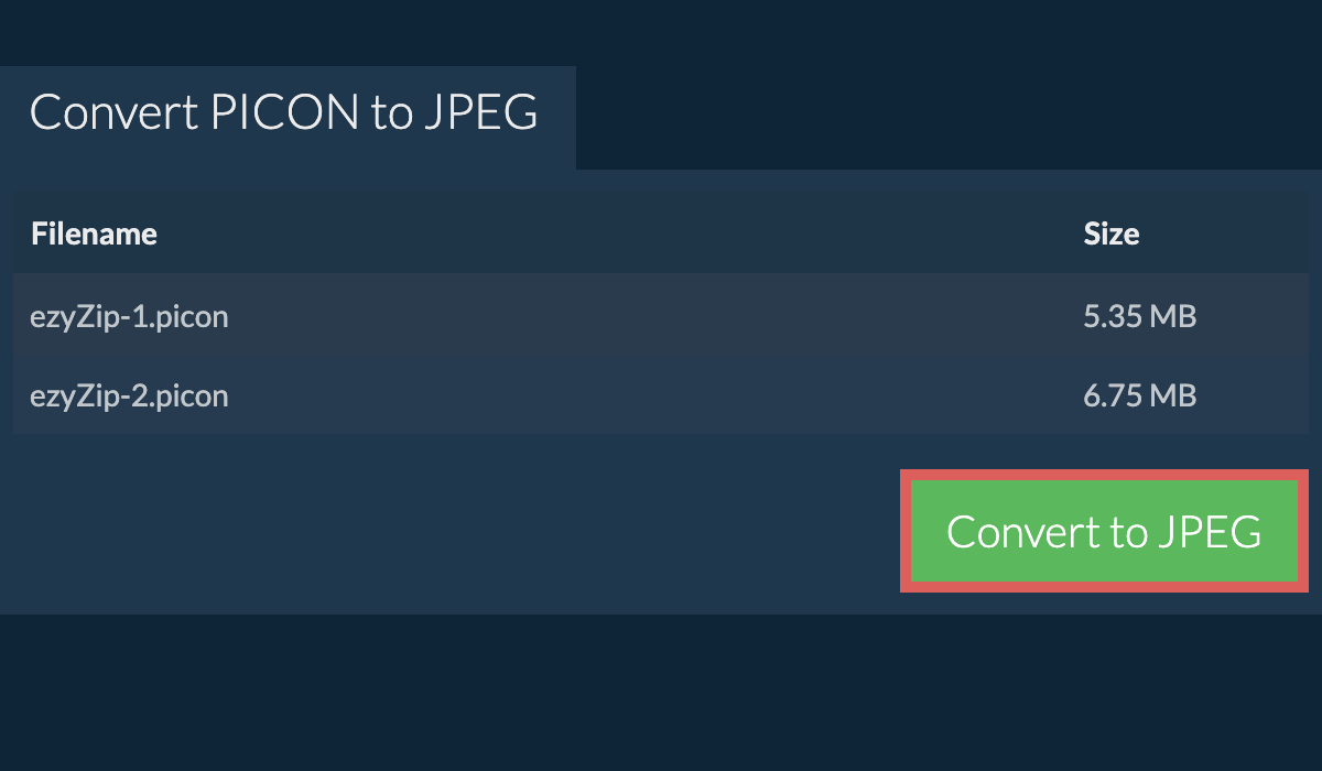 Convert to jpeg