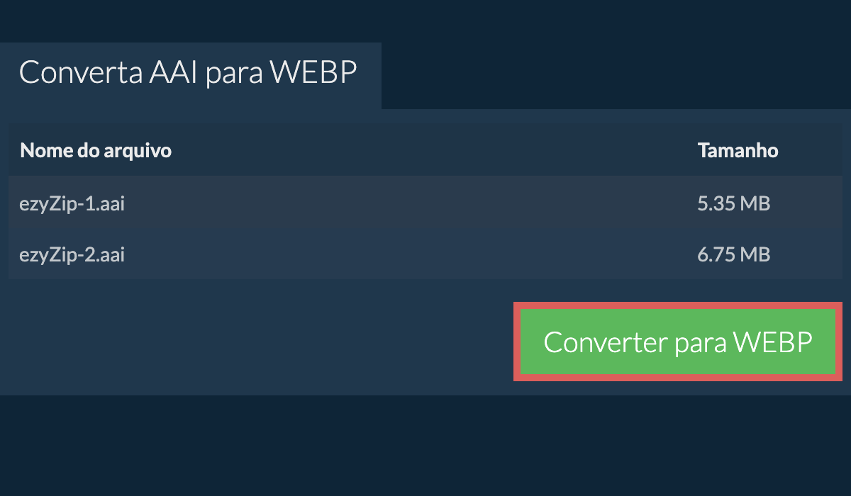 Converter para webp