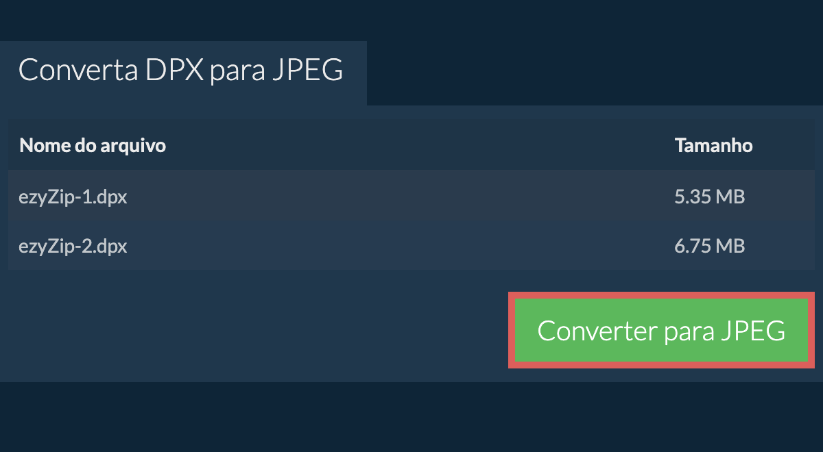 Converter para jpeg