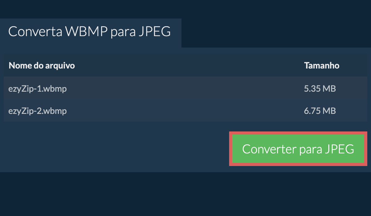 Converter para jpeg