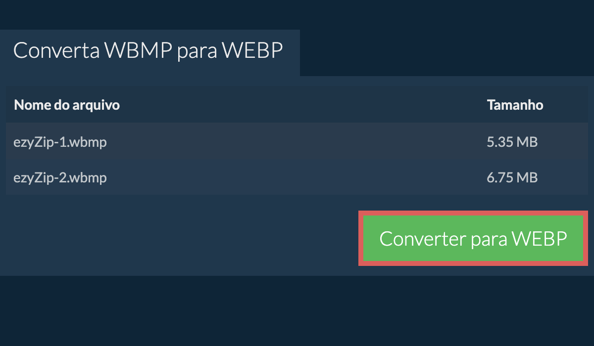 Converter para webp