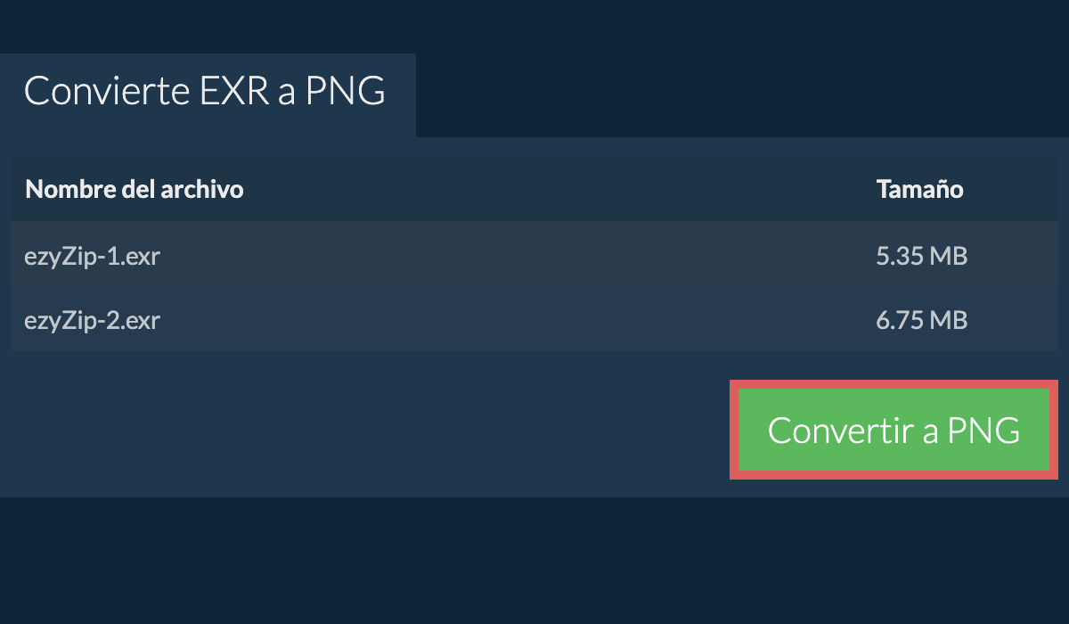 Convertir a png