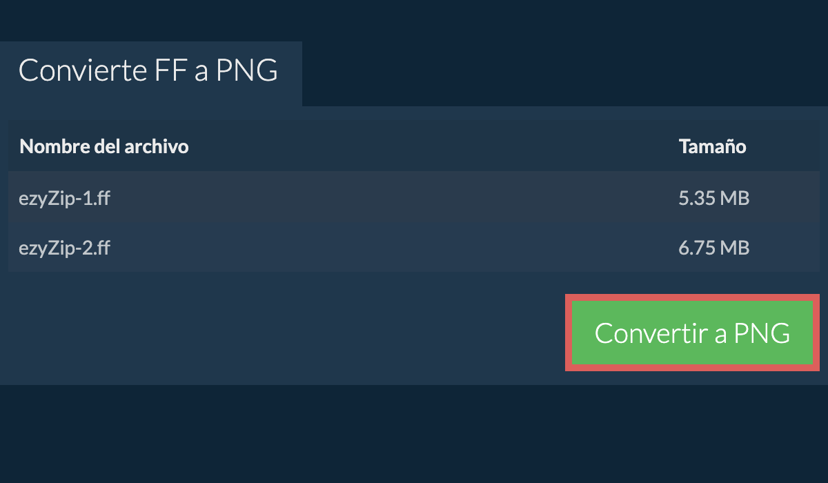 Convertir a png