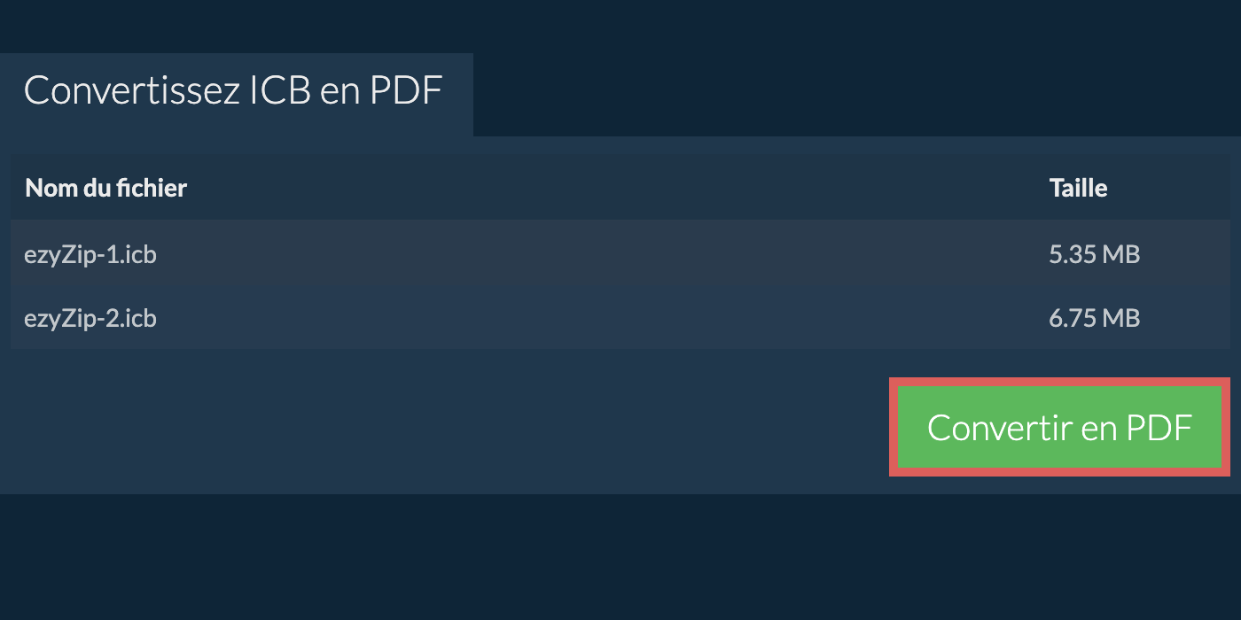 Convertir en pdf