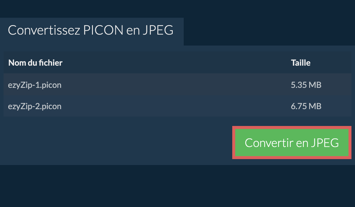 Convertir en jpeg