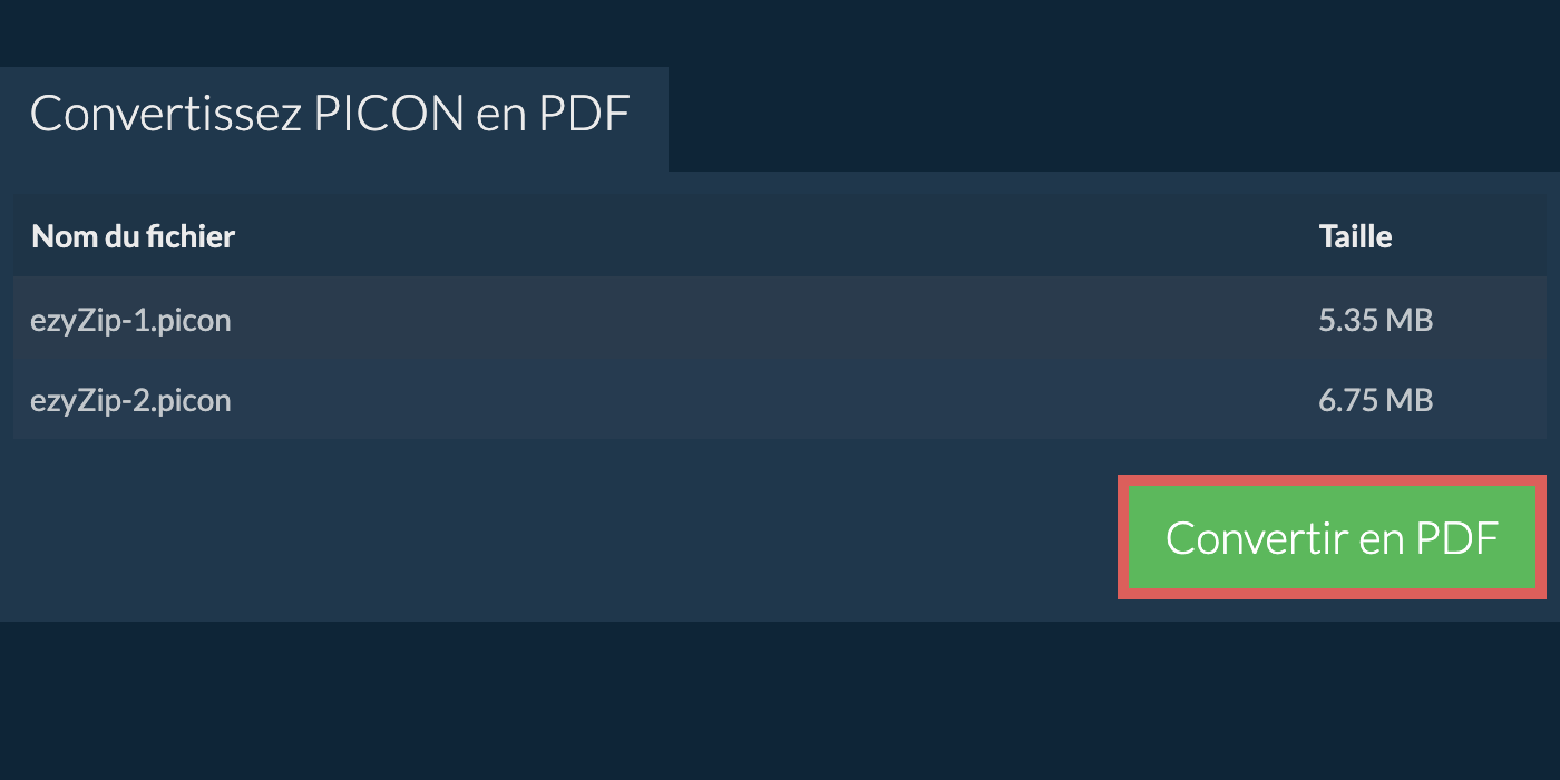 Convertir en pdf