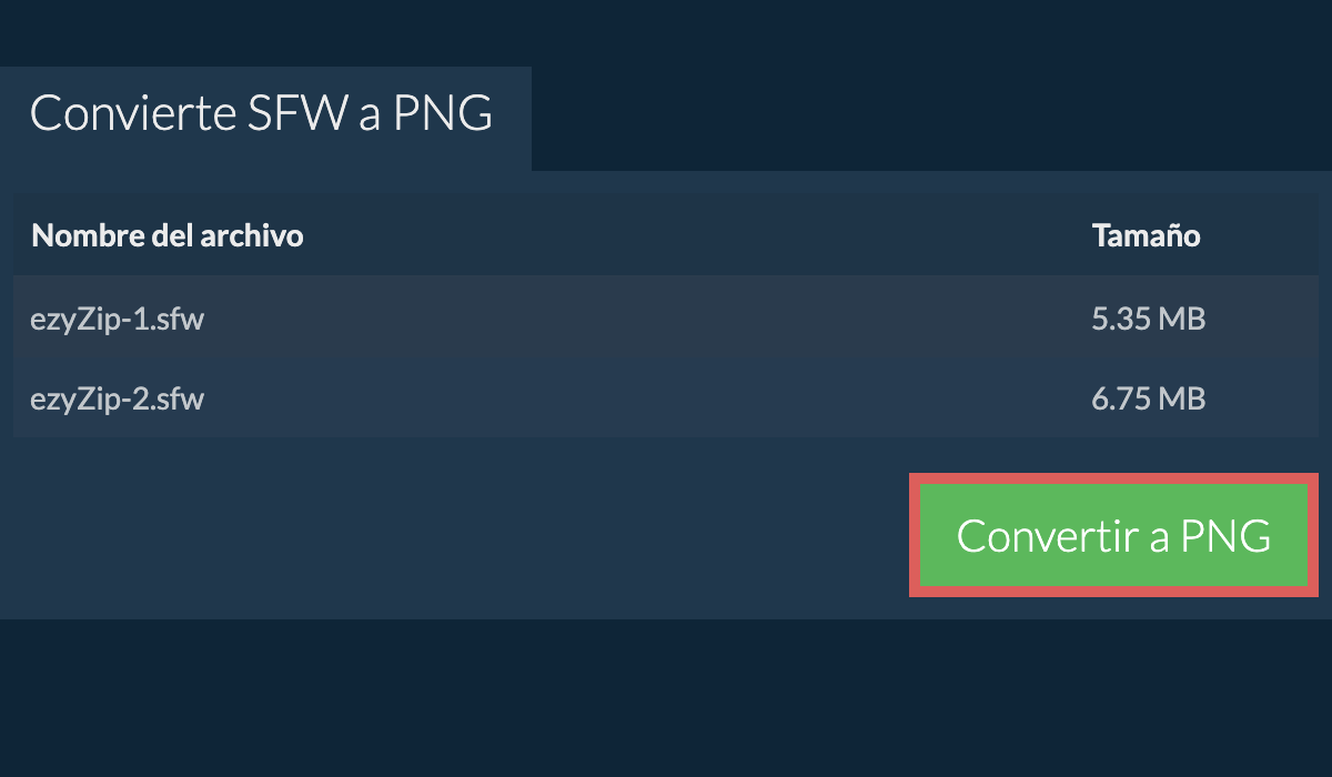 Convertir a png