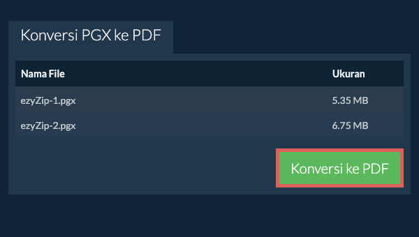 Konversi ke PDF