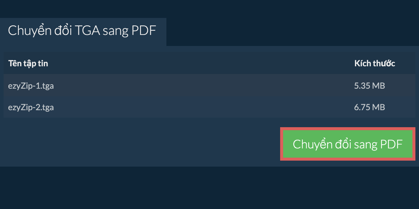 Chuyển đổi sang pdf