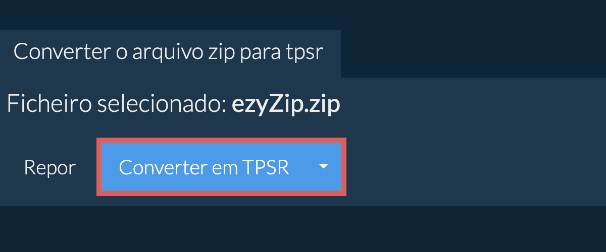 Converter em TPSR