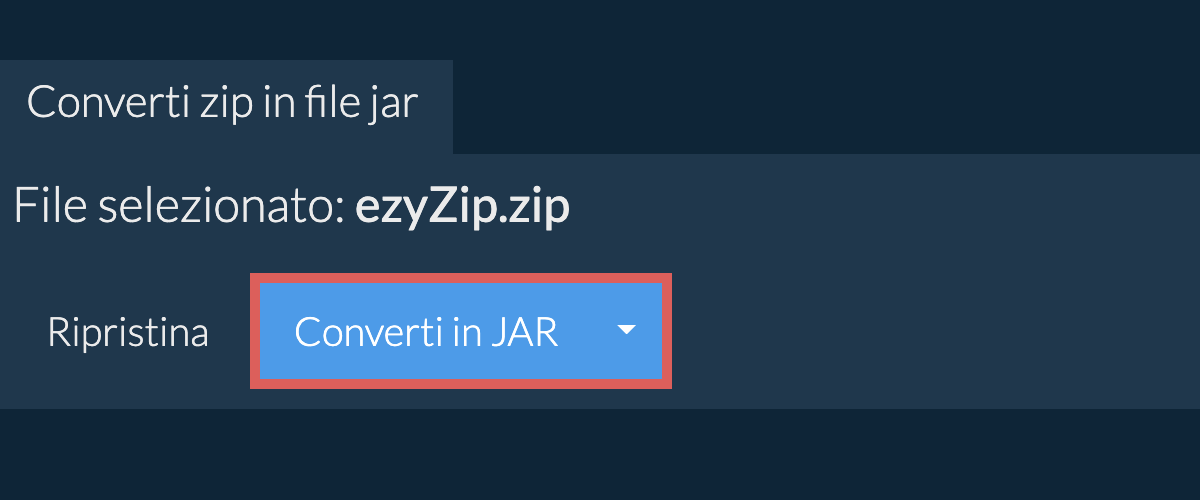 Converti in JAR