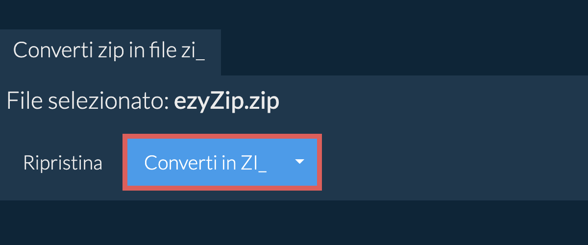 Converti in ZI_