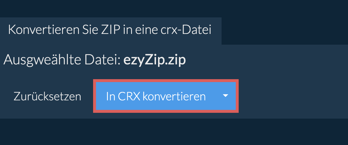 In CRX konvertieren