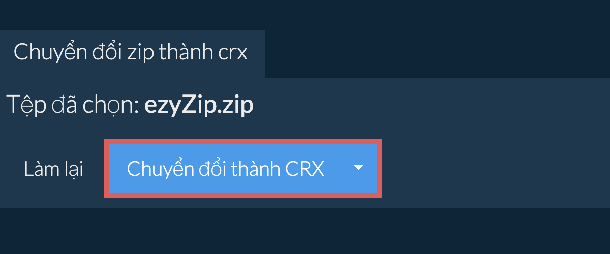 Chuyển đổi thành CRX