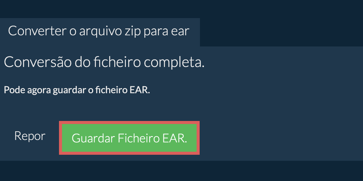 Converter em EAR