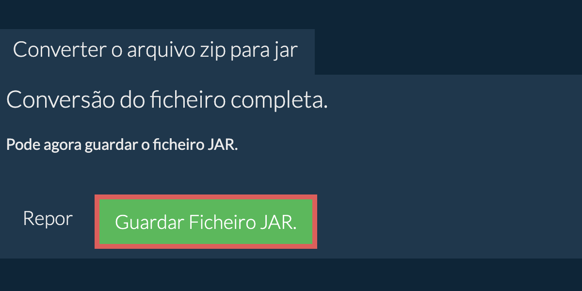 Converter em JAR