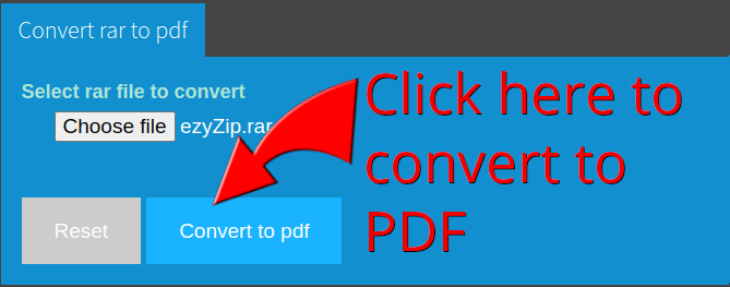 Pdf to rar converter online