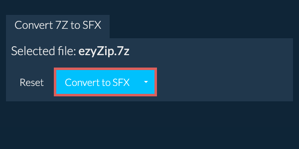Start conversion to SFX