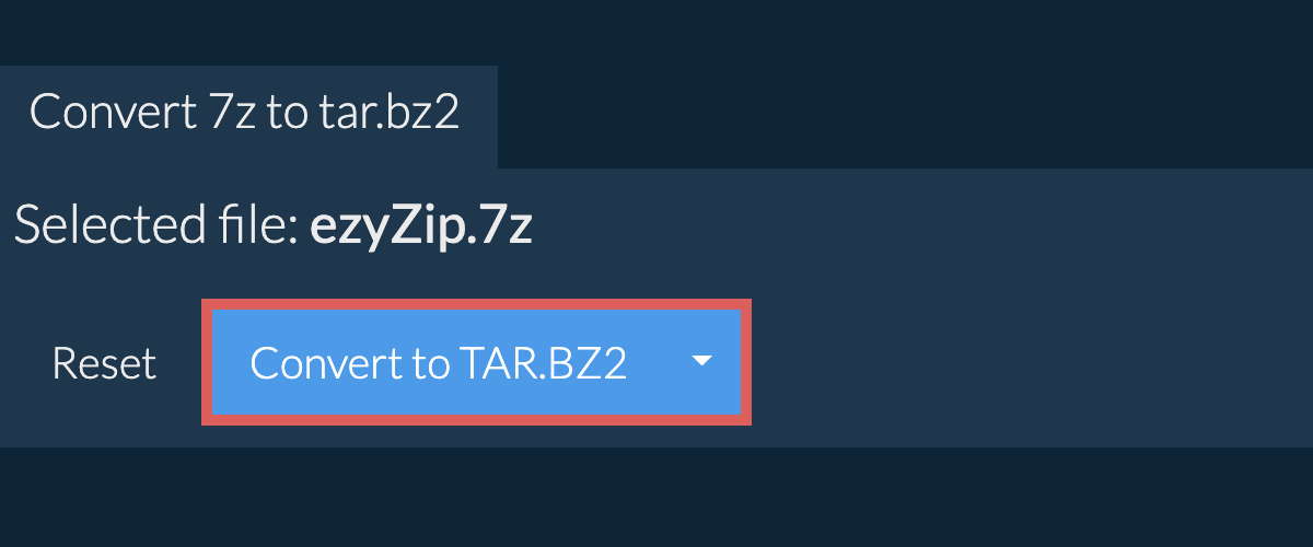 Start conversion to tar.bz2