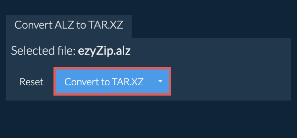 Start conversion to TAR.XZ Start conversion to TAR.XZ