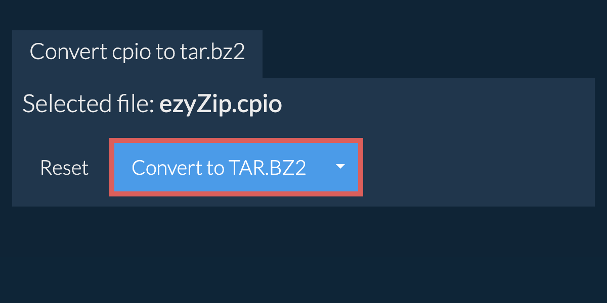 Start conversion to tar.bz2