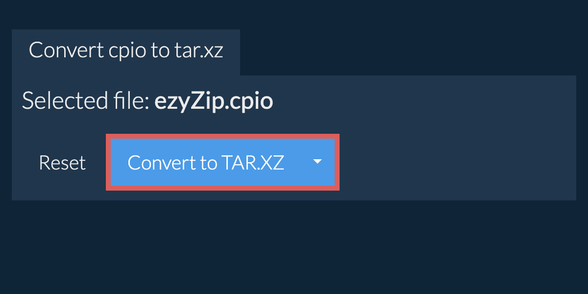 Start conversion to tar.xz