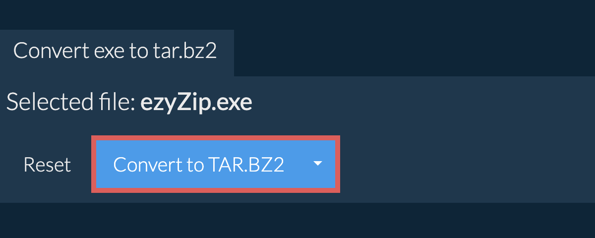 Start conversion to tar.bz2