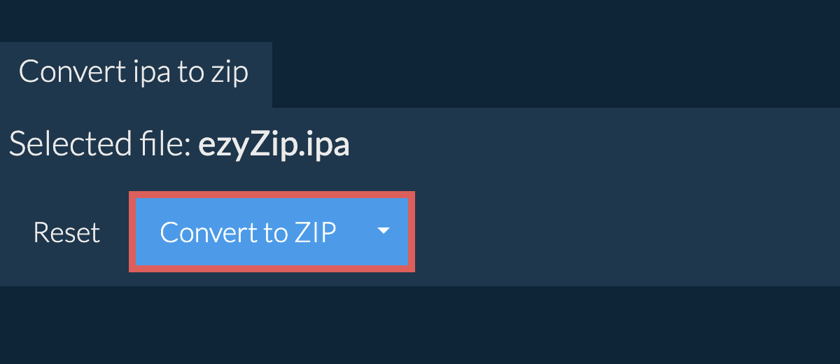 Start conversion to zip