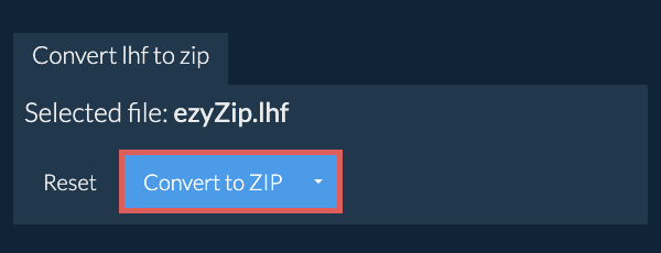 Start conversion to zip
