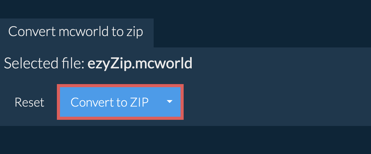 Start conversion to zip