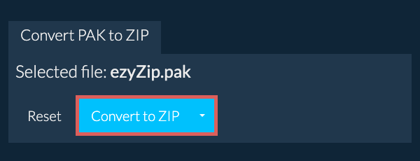 Start conversion to ZIP