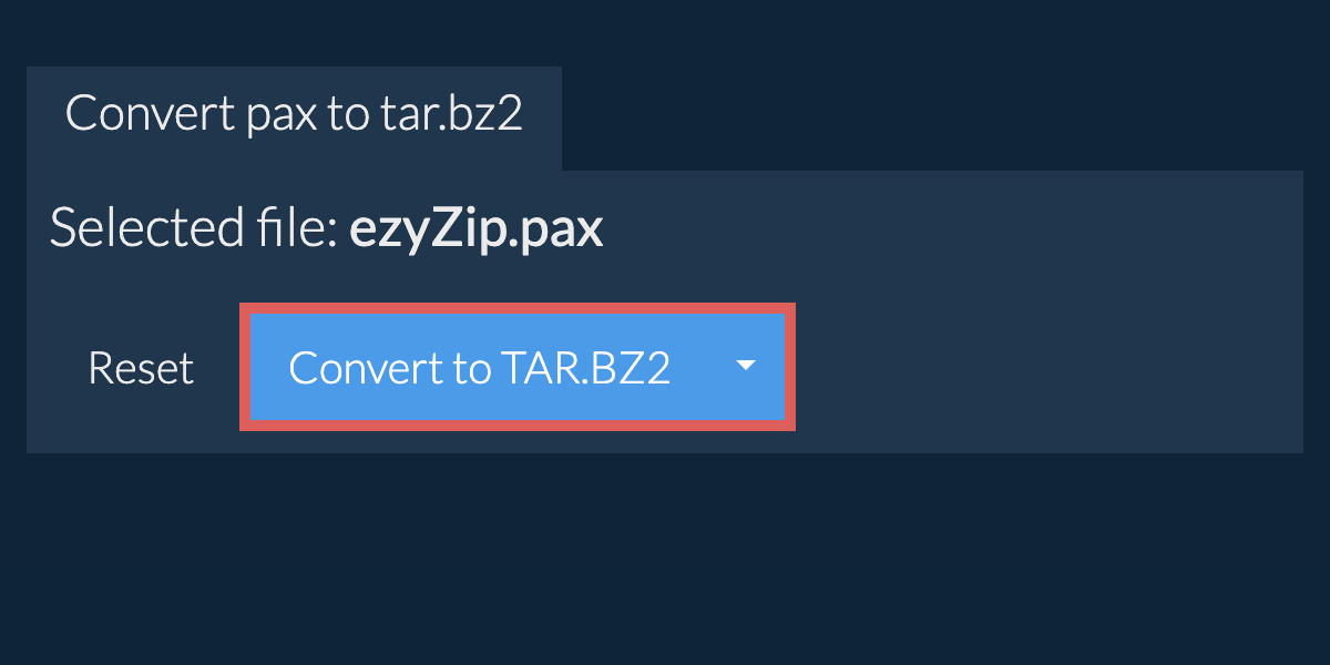 Start conversion to TAR.BZ2 Start conversion to TAR.BZ2