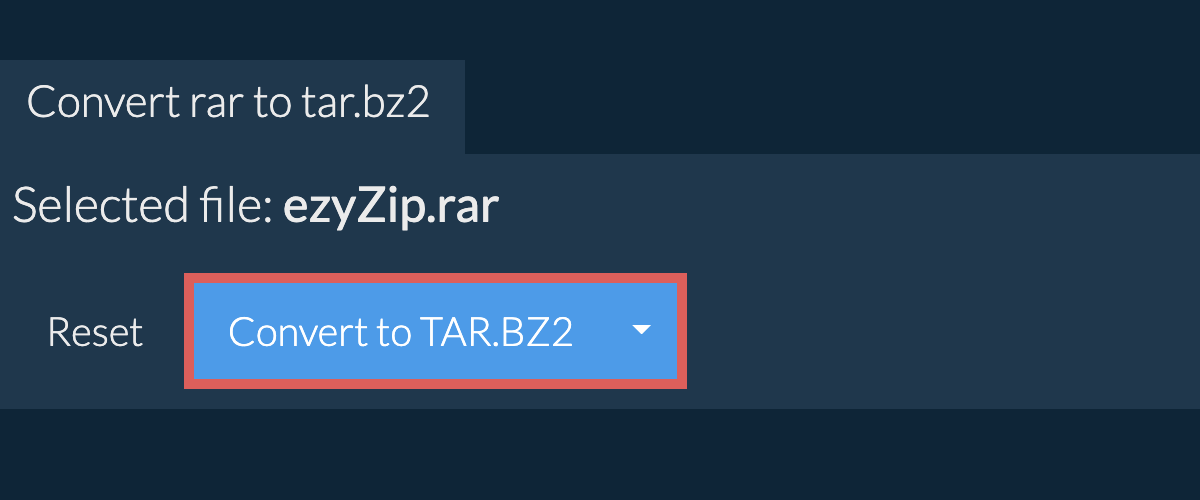 Start conversion to tar.bz2